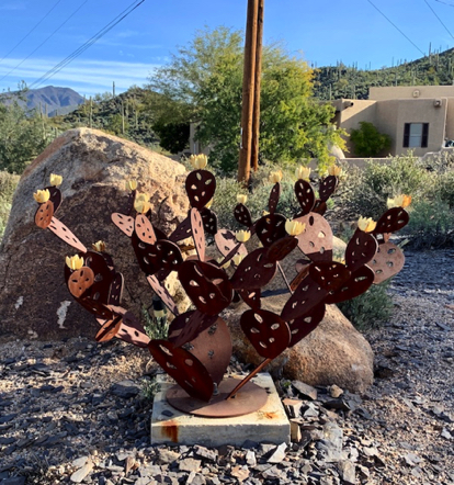 Feb 4 - Great looking landscape feature, a Prickly Pear Sculpture. No irrigation needed. Feb 4 - Great looking landscape feature, a Prickly Pear Sculpture. No irrigation needed.